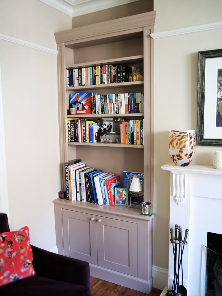Built In Bookshelves Bespoke Bookcases London Furniture Artist Regarding Alcove Bookcases (View 11 of 15)