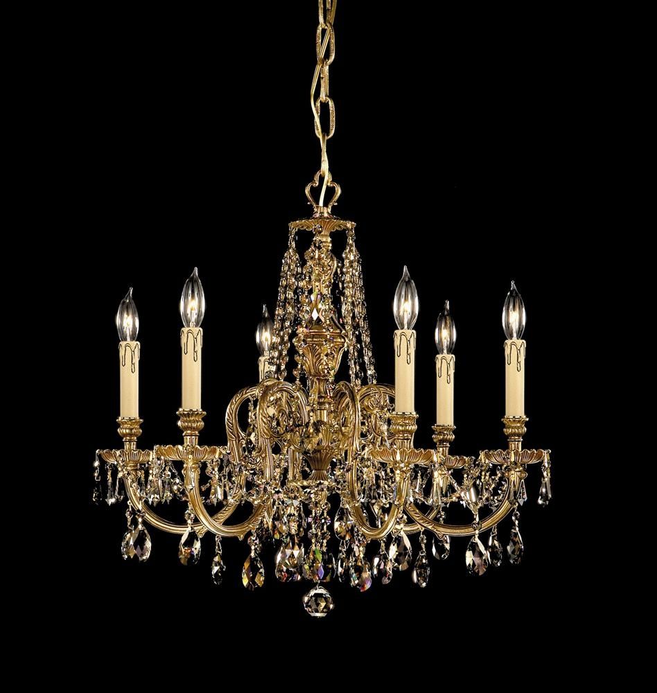 Buy 12 Lights Cast Brass Crystal Chandelier With Regard To Brass And Crystal Chandelier (View 9 of 12)