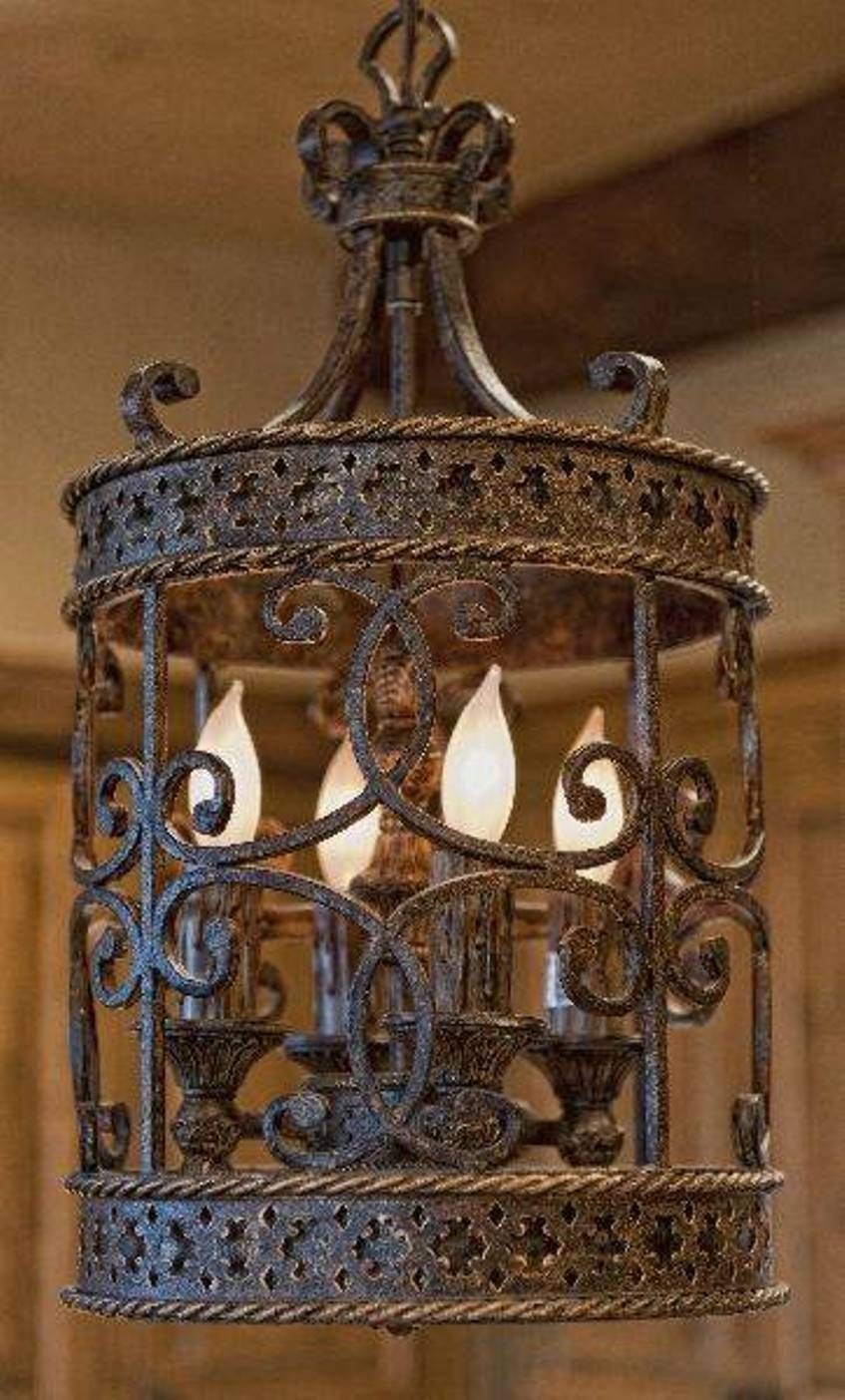 Chandelier Astonishing Cast Iron Chandelier Wrought Iron Crystal With Regard To Wrought Iron Chandeliers (Photo 8 of 12)