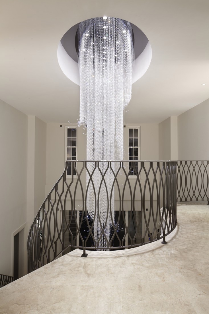 Chandelier Chandelier Sphere Style Crystal Glass Globe Throughout Long Hanging Chandeliers (Photo 1 of 12)