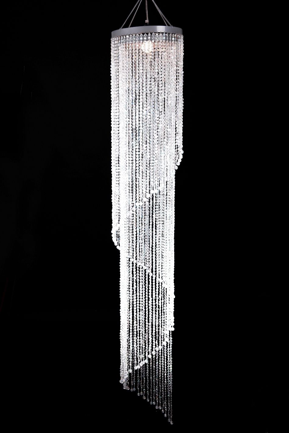 Chandelier Interesting Long Crystal Chandelier Schonbek Crystal Inside Long Chandelier Lights (Photo 12 of 12)