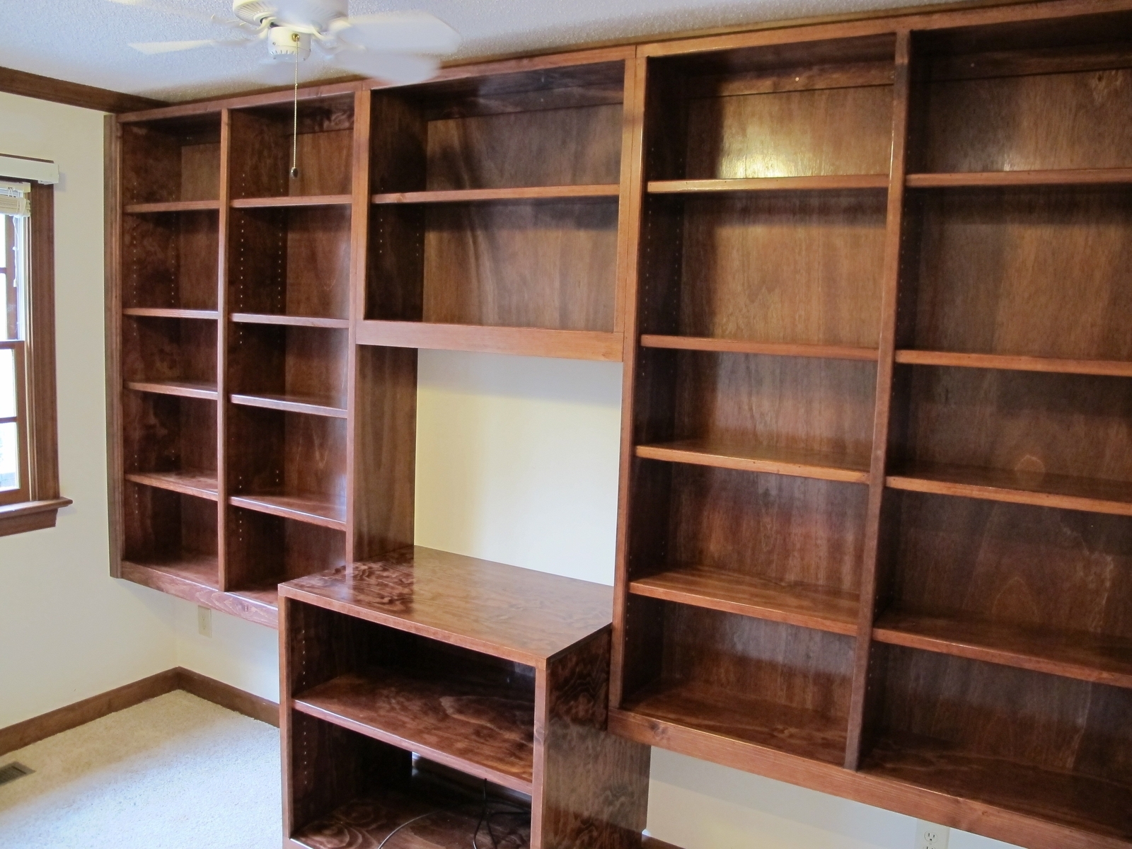 Charming Pictures Of Book Shelves Exposed Handmade Built In Intended For Bookshelf Handmade (Photo 5 of 15)