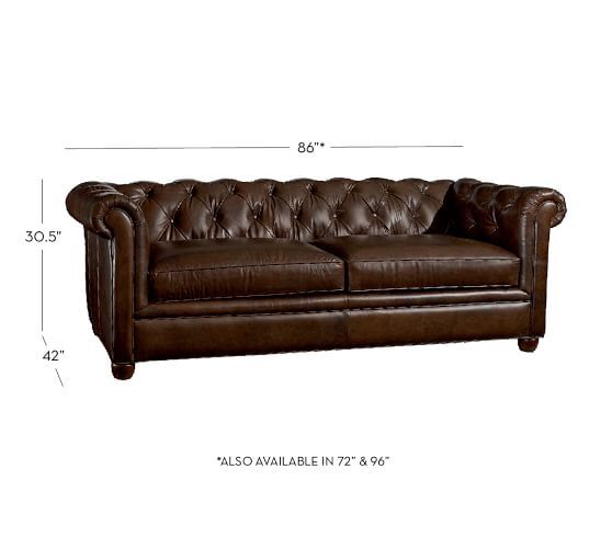 Featured Photo of Top 15 of Tufted Leather Chesterfield Sofas
