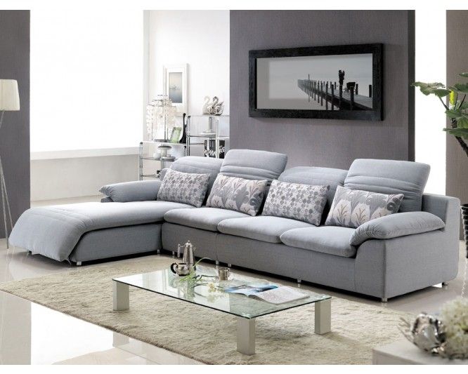 Cloth Sectional Sofa Leather Sectional Sofa With Cloth Sectional Sofas (Photo 1 of 15)