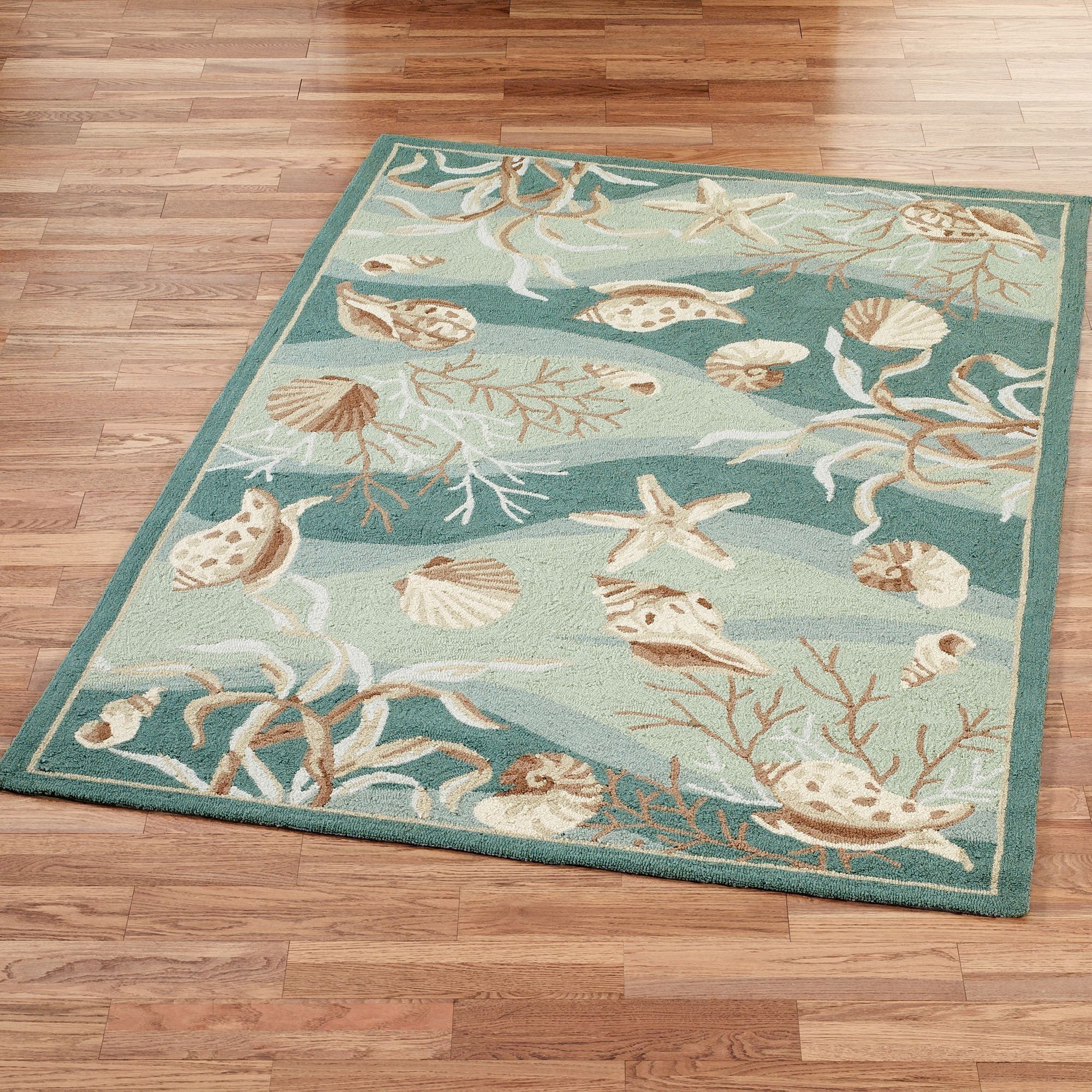 Coastal Area Rugs Touch Of Class Pertaining To Wool Hooked Area Rugs (View 3 of 9)