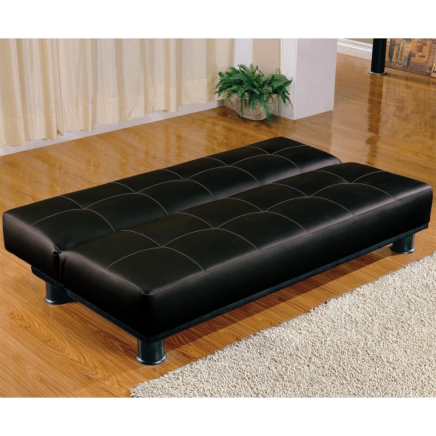 Coaster Furniture 300163 Contemporary Armless Convertible Sofa Bed In Convertible Sofa Bed (View 14 of 15)
