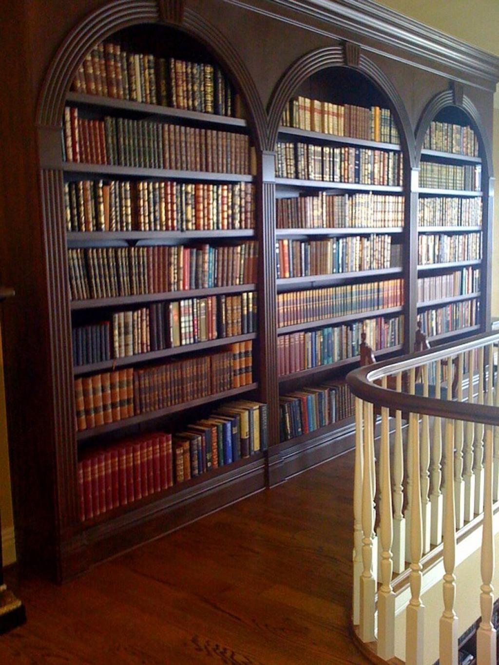 large library bookcase