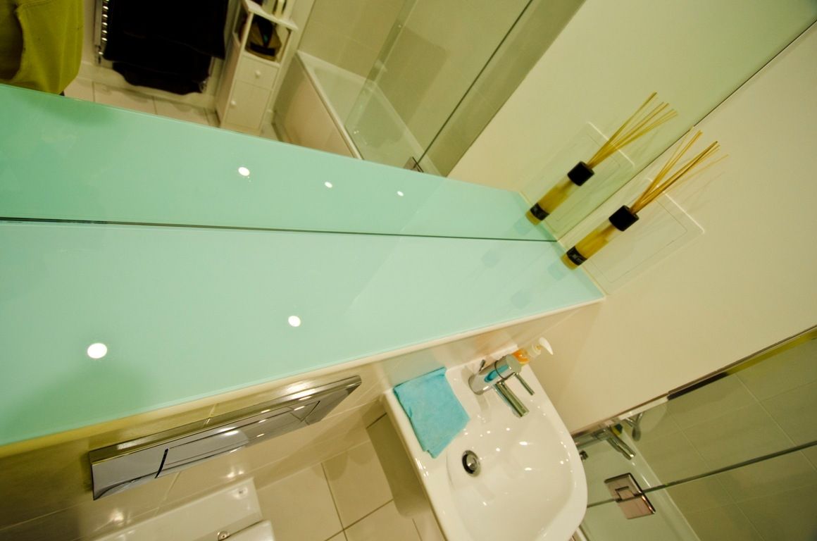 Coloured Glass Splashbacks For Kitchen And Bathroom Coloured Within Coloured Glass Shelves (Photo 8 of 15)