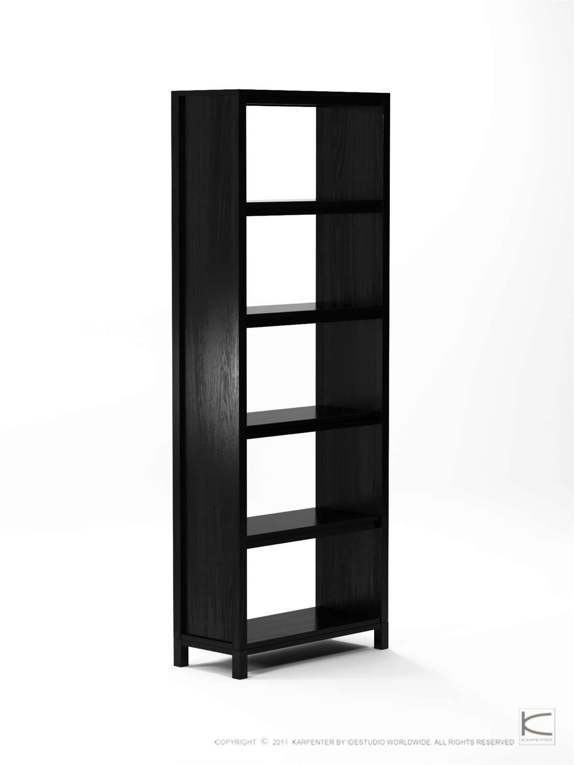 Contemporary Bookcase Oak Walnut So04 Karpenter Within Contemporary Oak Bookcase (View 11 of 15)