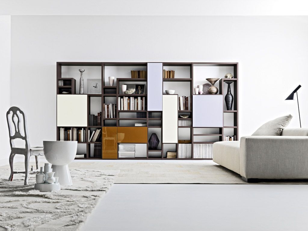 Contemporary Bookshelves Designs Living Room Pinterest Inside Contemporary Bookcases (Photo 14 of 15)