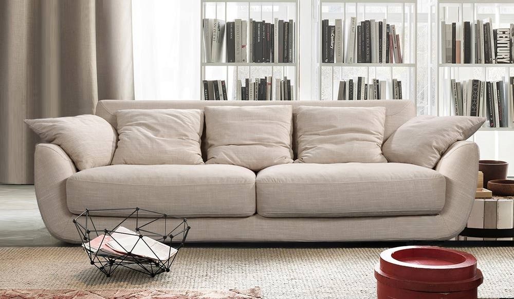 Contemporary Fabric Sofas Modern Designer Delux Deco With Modern 3 Seater Sofas (View 10 of 15)