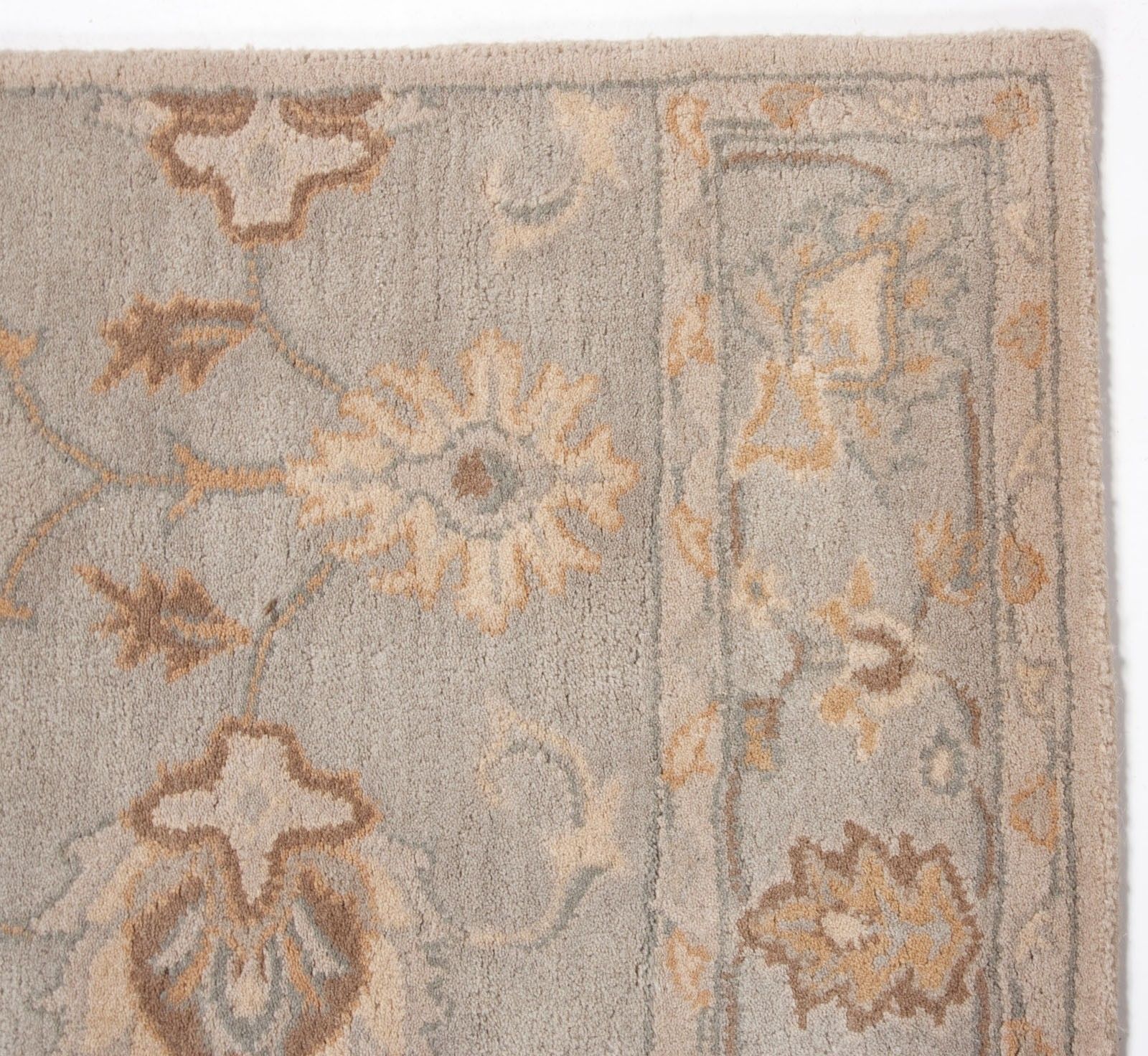 Contemporary Modern Wool Area Rug Carpet 5×8 Hand Tufted Beige Within 5×8 Wool Area Rugs (View 1 of 15)