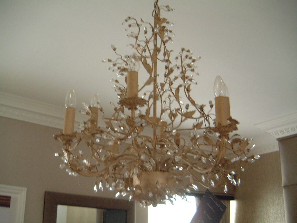 Featured Photo of 12 Ideas of Cream Gold Chandelier