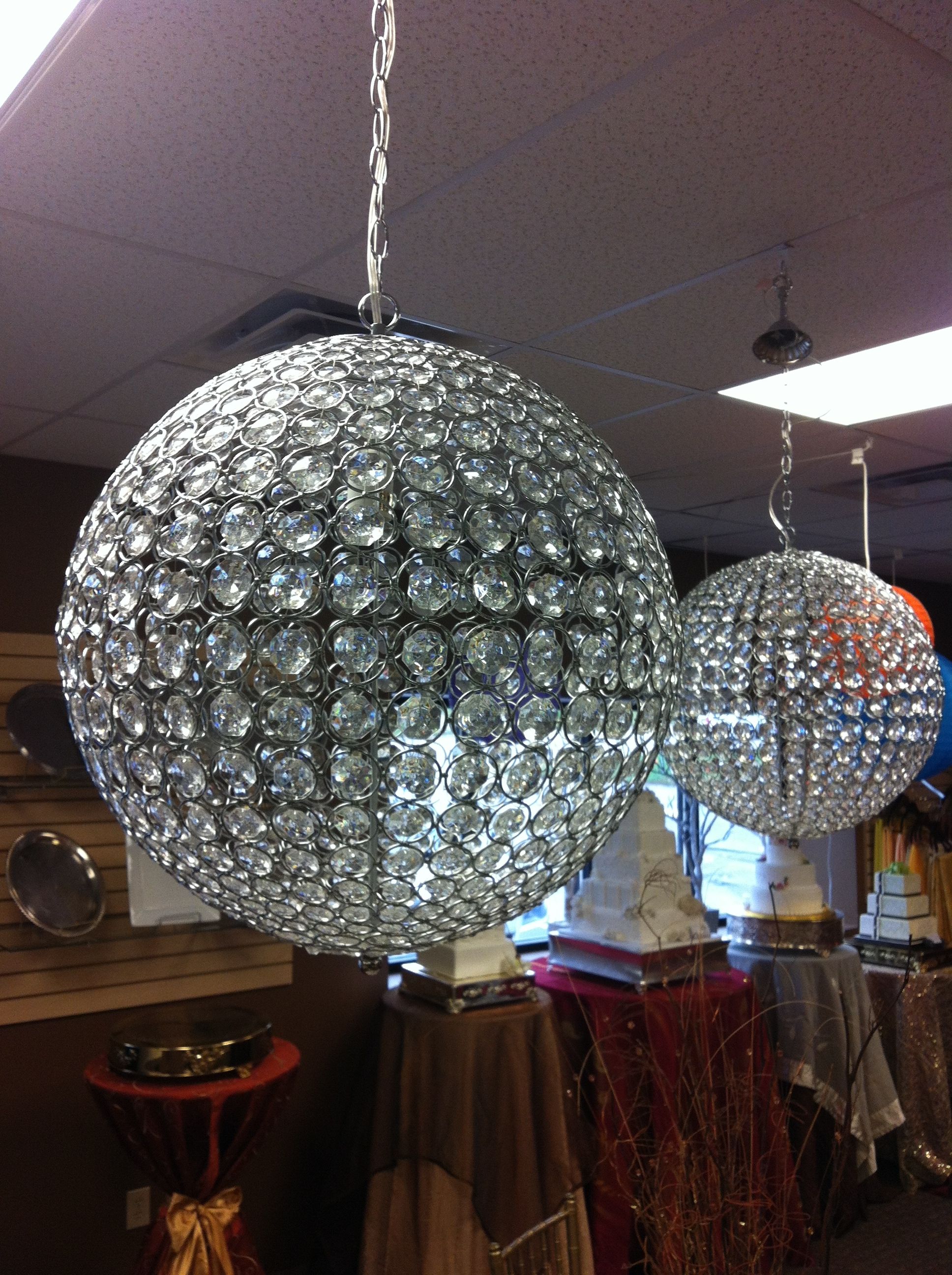 Crystal Globe Chandelier For Crystal Globe Chandelier (View 4 of 12)