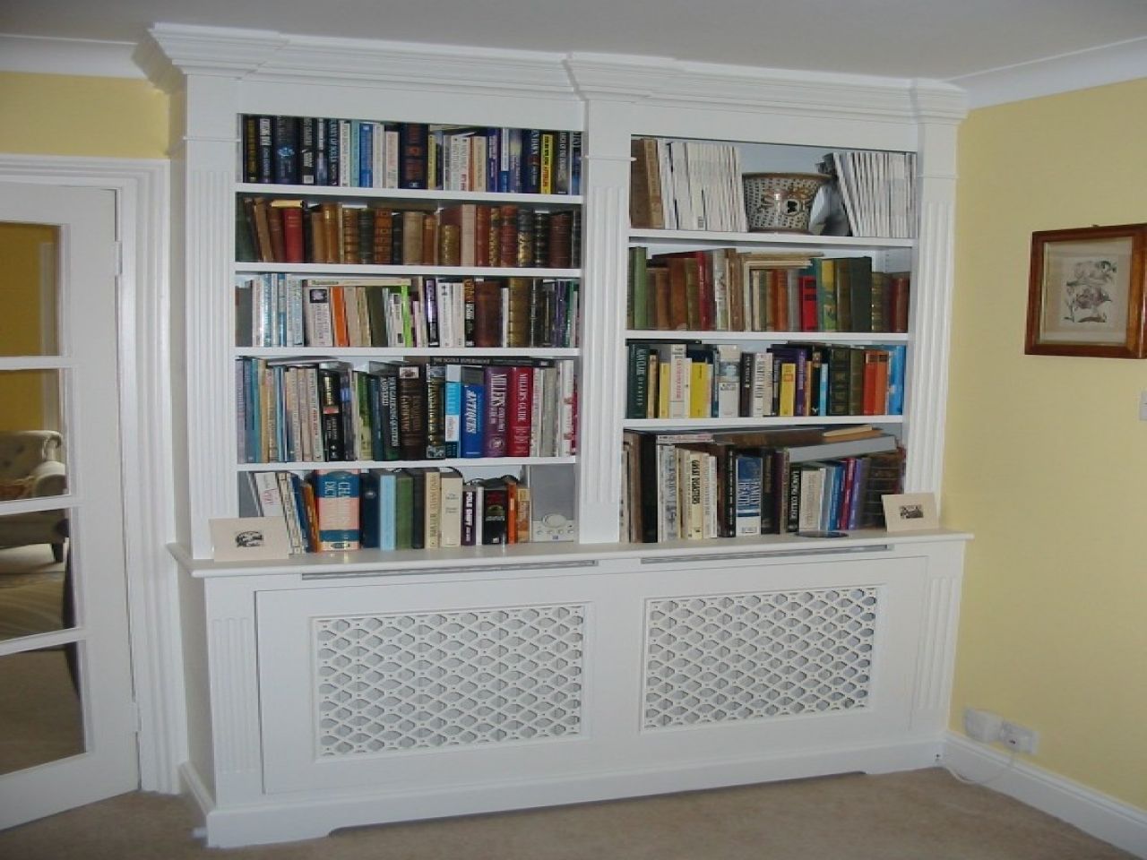 Cupboard Bookcase Radiator Bookcase Cover Over Radiator Cover With Radiator Cover With Bookcase (View 7 of 15)