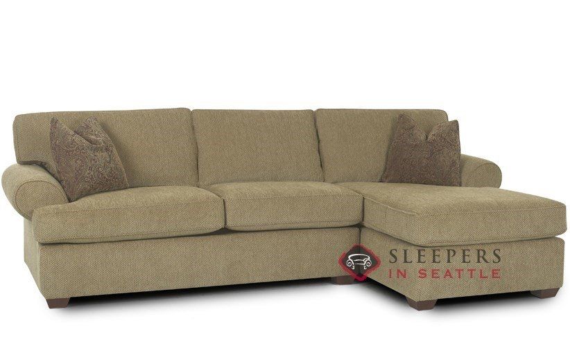 Customize And Personalize Tacoma Chaise Sectional Fabric Sofa Intended For Sectional Sleeper Sofas With Chaise (View 1 of 15)