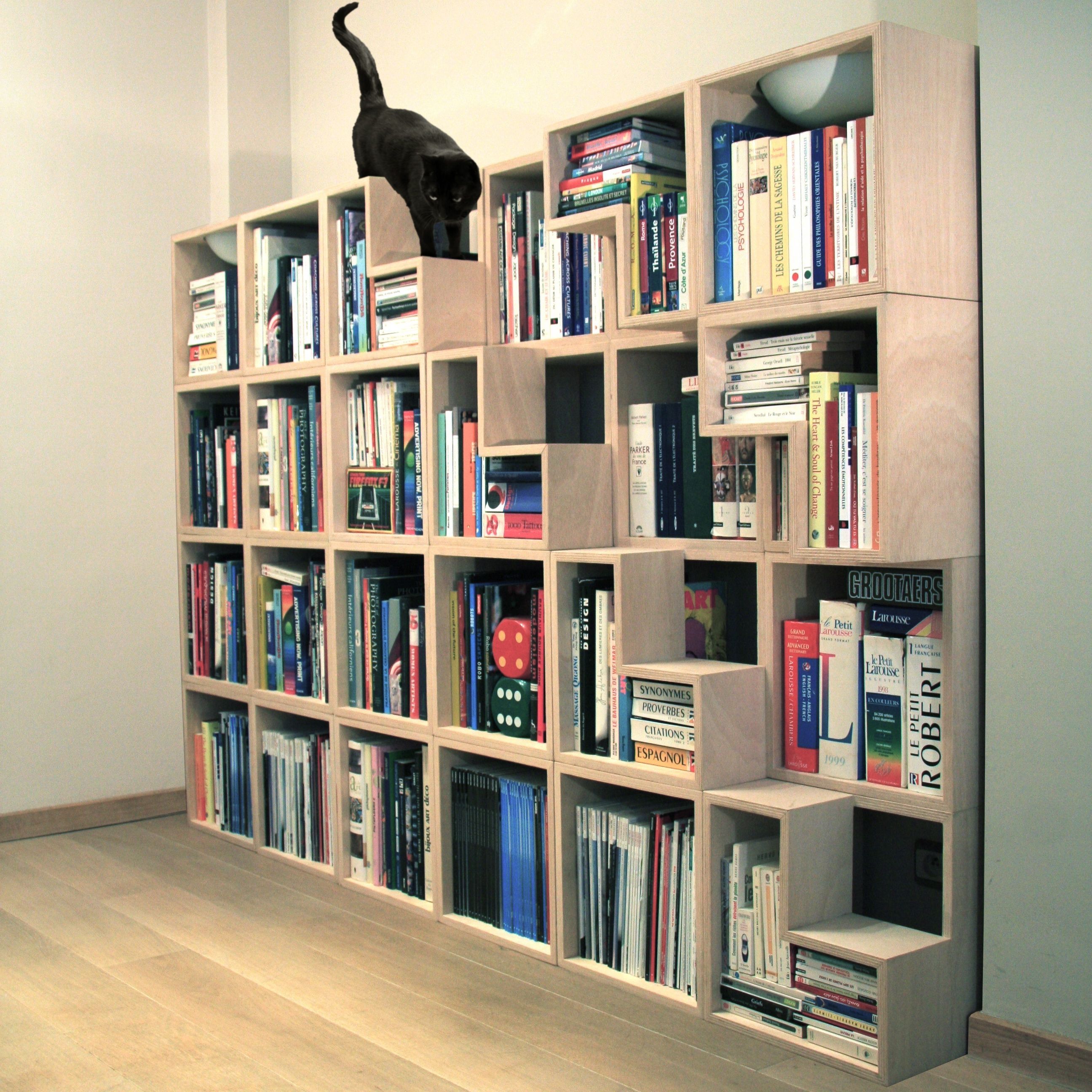 Decorations Stunning Black Vertical Wood Bookshelves Design Idea Regarding Classic Bookshelf Design (View 12 of 15)