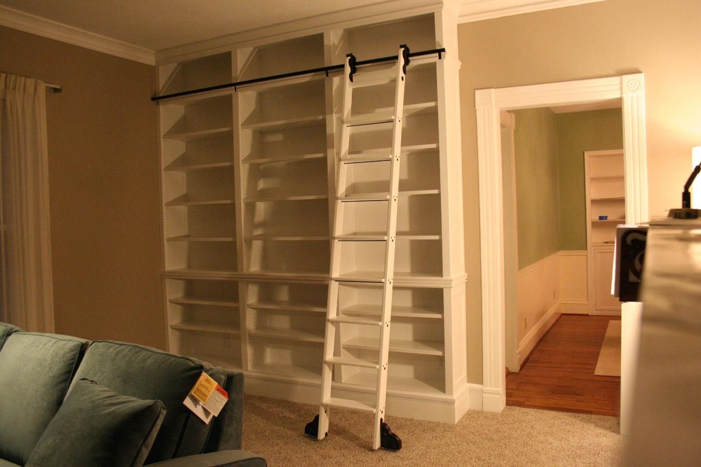 Do It Yourself Library Ladder Regarding Library Ladder (View 12 of 15)