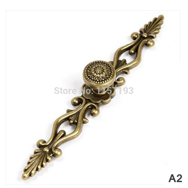 Drawer Pulls Handles Knobs Antique Brass Vintage Style Decorative For Vintage Cupboard Handles (Photo 10 of 15)