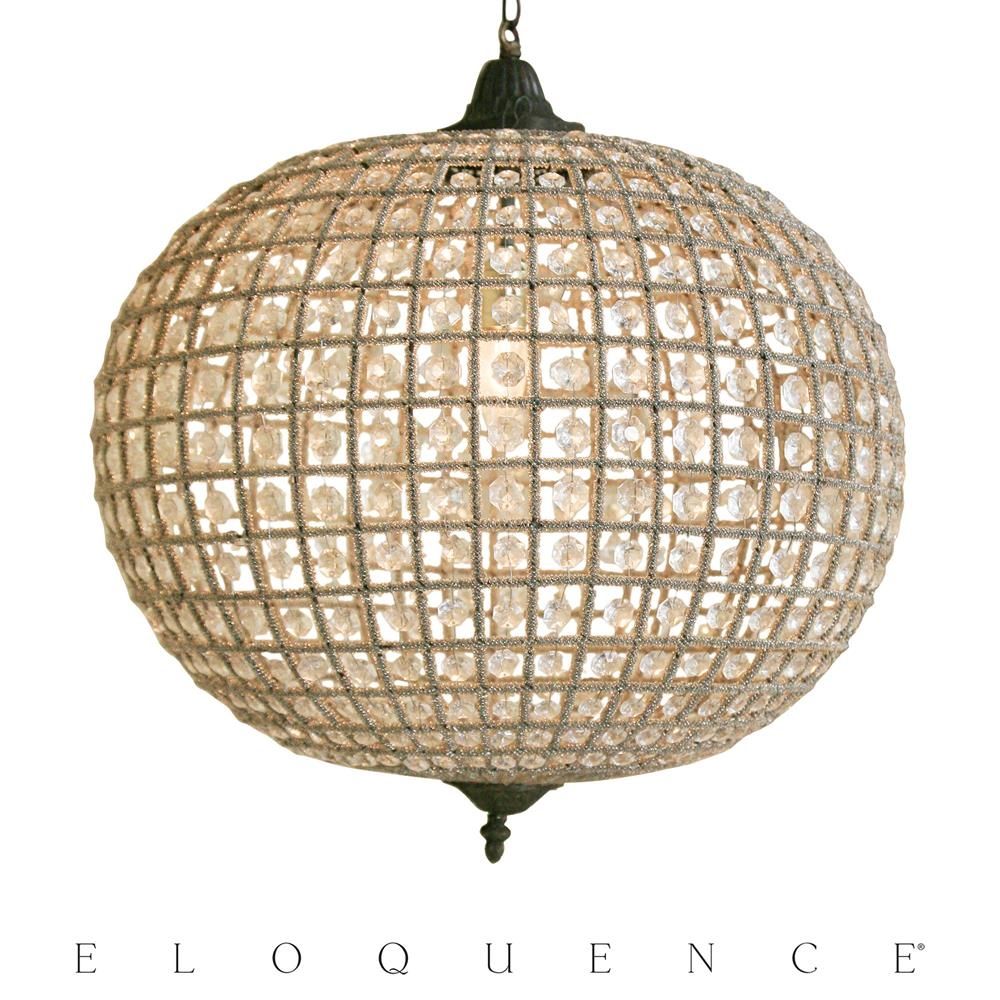 Eloquence Large Globe Chandelier Kathy Kuo Regarding Chandelier Globe (View 11 of 12)