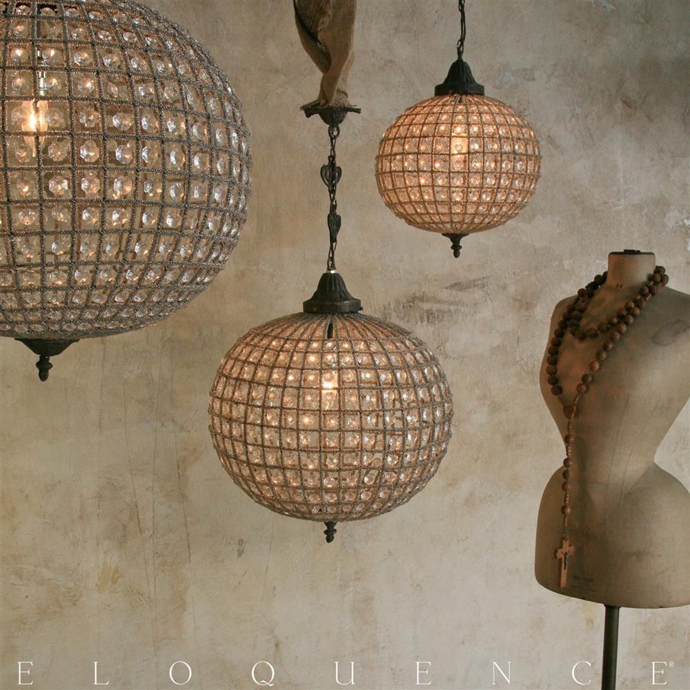 Eloquence Large Globe Chandelier Kathy Kuo With Regard To Eloquence Globe Chandelier (View 8 of 12)