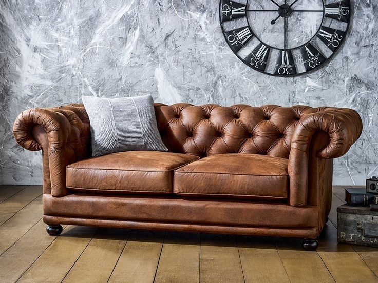 Enchanting Chesterfield Tufted Leather Sofa Vintage Chesterfield Intended For Tufted Leather Chesterfield Sofas (Photo 13 of 15)