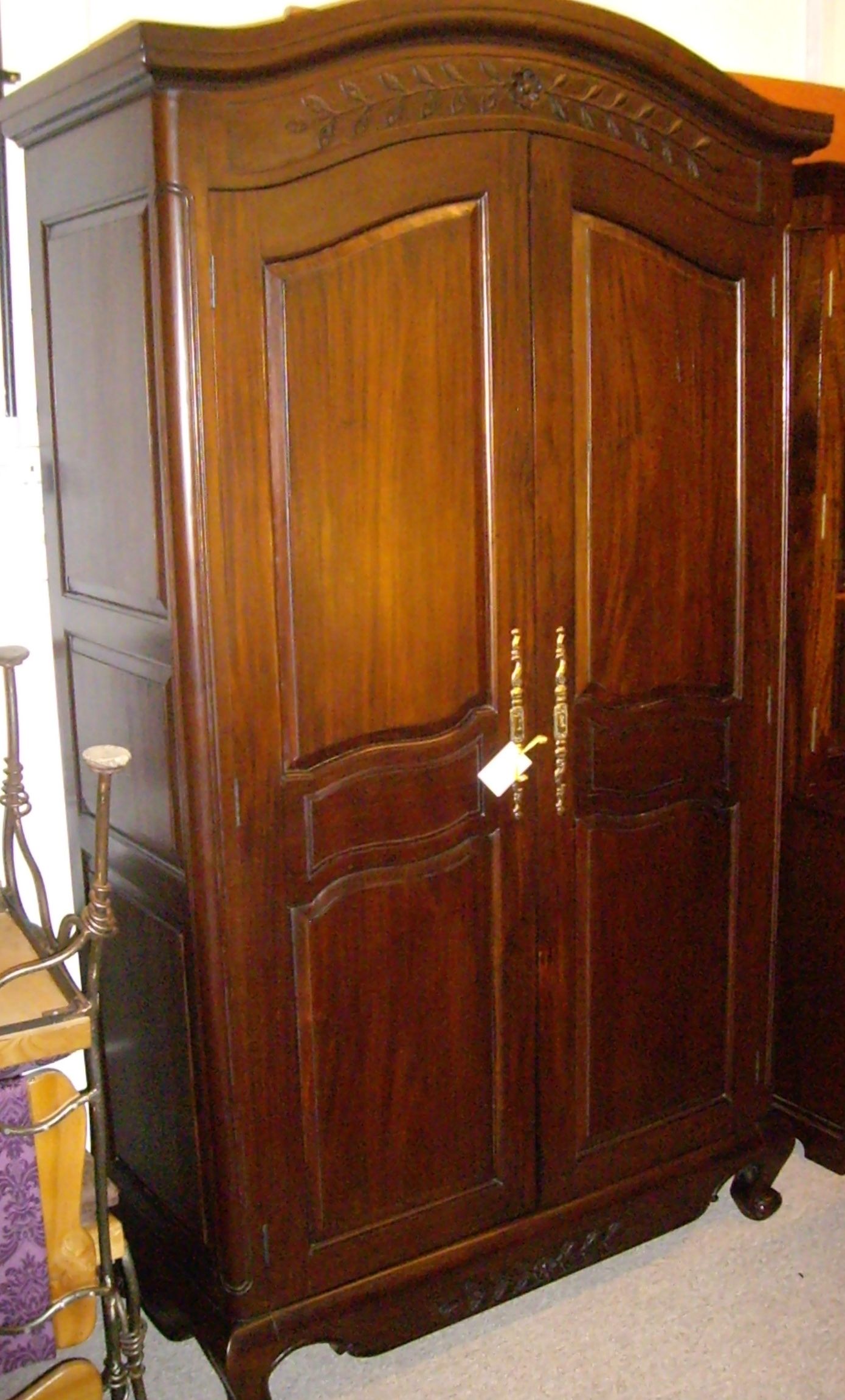 English Scottish Antique Furniture Decorative Antiques Intended For Dark Wood Wardrobes (Photo 7 of 15)