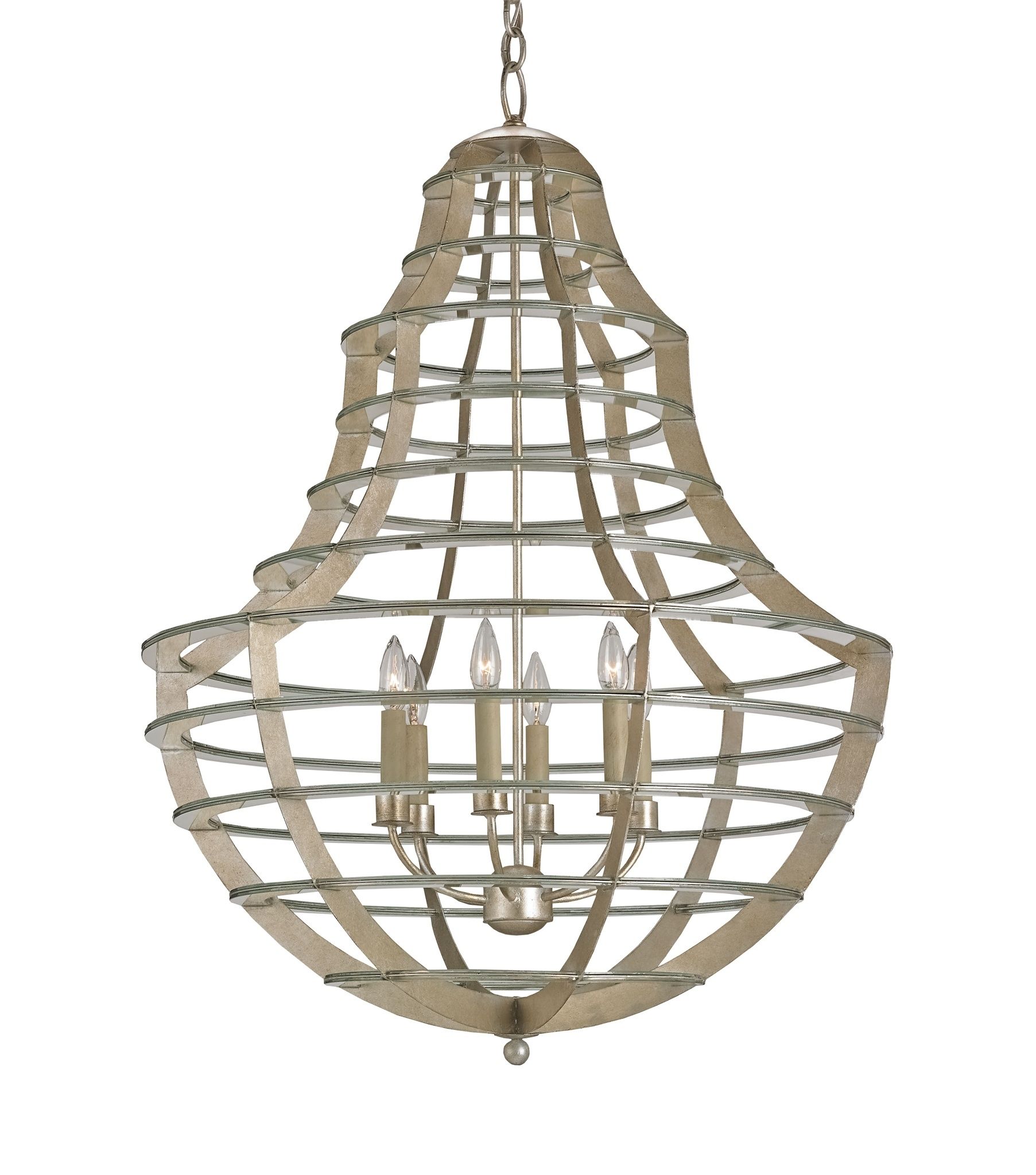Everest Chandelier Currey Company In Mirrored Chandelier (View 11 of 12)