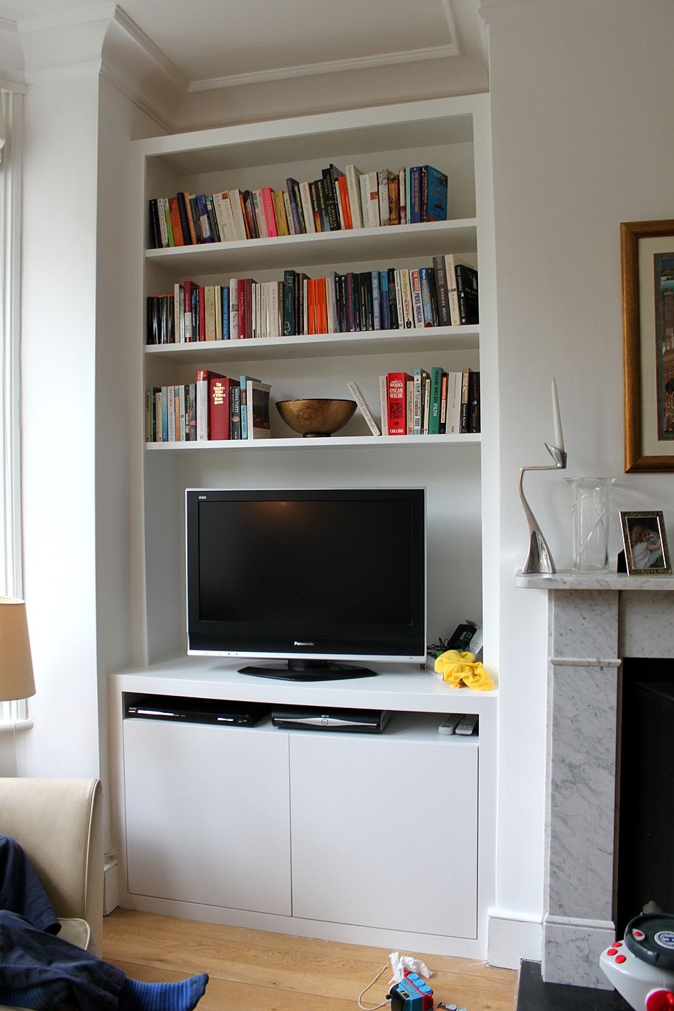 Fitted Wardrobes Bookcases Shelving Floating Shelves London For Bespoke Tv Cabinet (Photo 7 of 15)