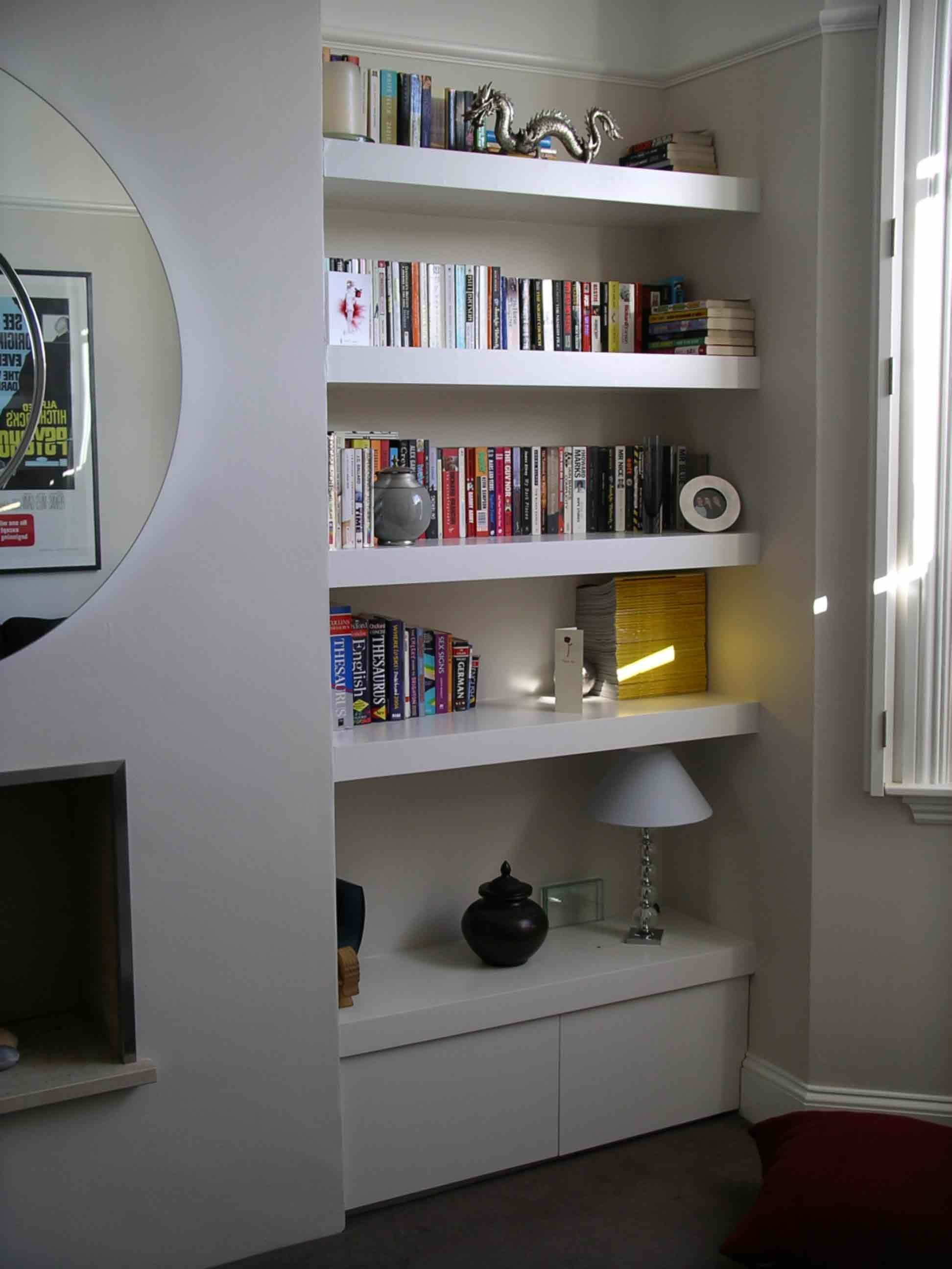 Fitted Wardrobes Bookcases Shelving Floating Shelves London Intended For Bookcases With Cupboards (Photo 10 of 12)