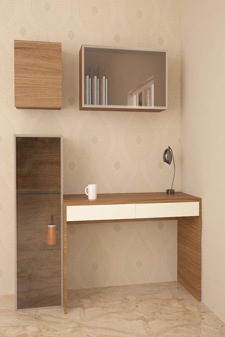 Flamingo Compact Study Unit The Asymmetrical Wall Unit Of This Intended For Study Wall Unit Designs (Photo 6 of 15)