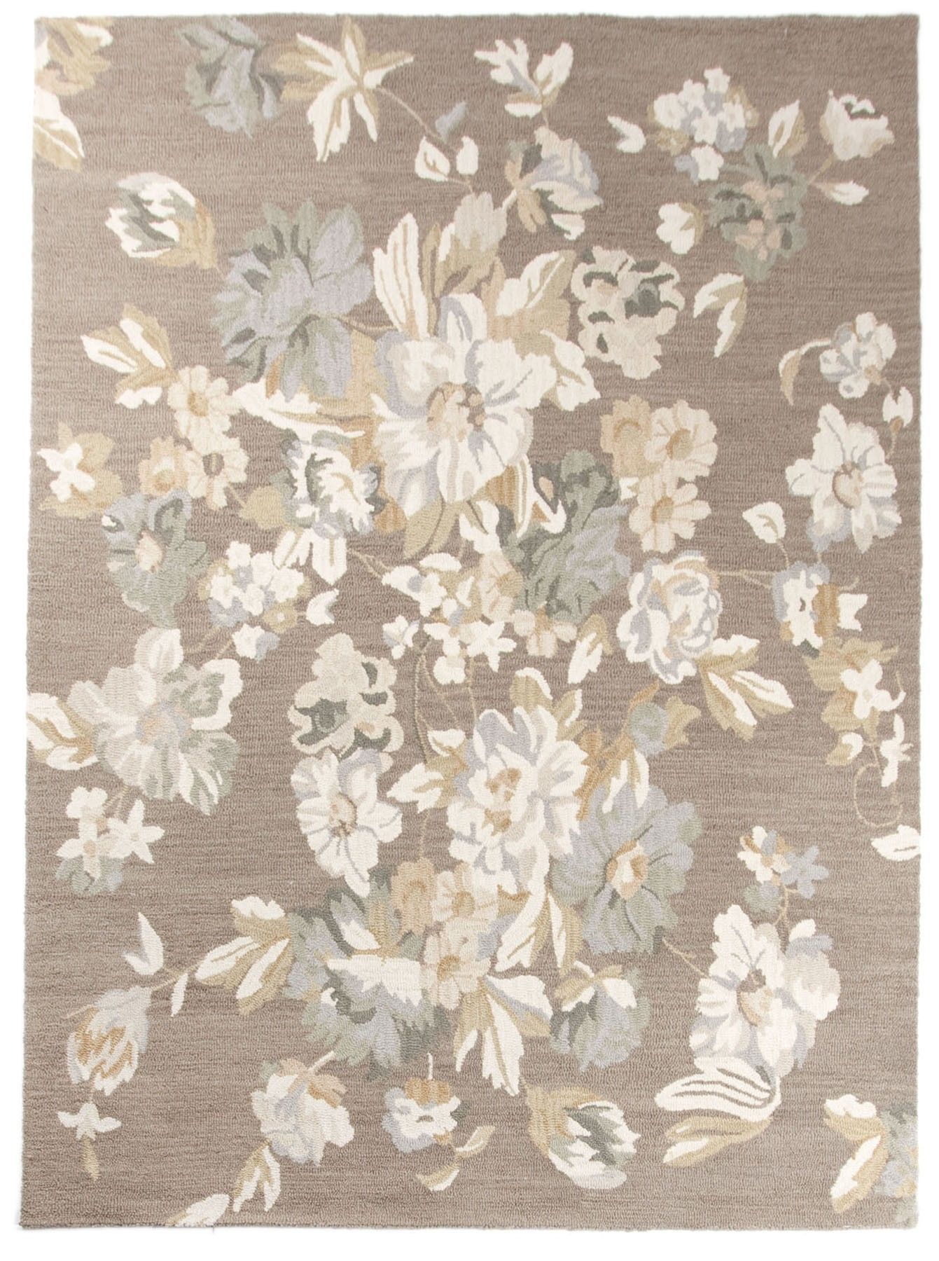 Floral Area Rugs Nourison Home And Garden Black Floral Indoor In 9×12 Wool Area Rugs (View 3 of 15)
