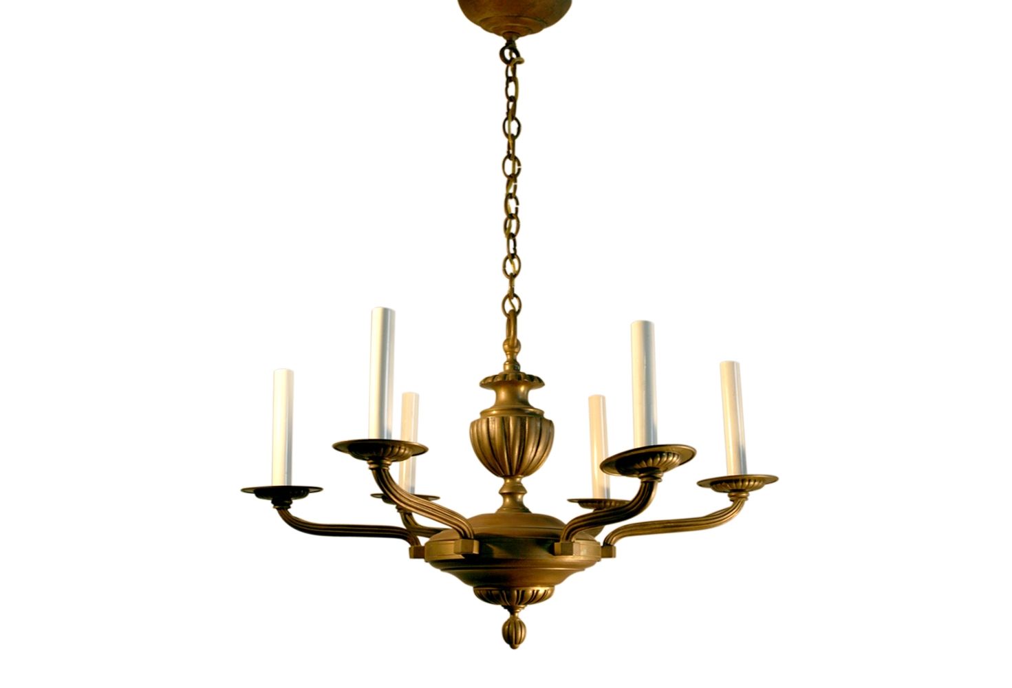French Art Deco Chandelier Bronze Rhulmann Style Omero Home With Regard To French Bronze Chandelier (View 10 of 12)