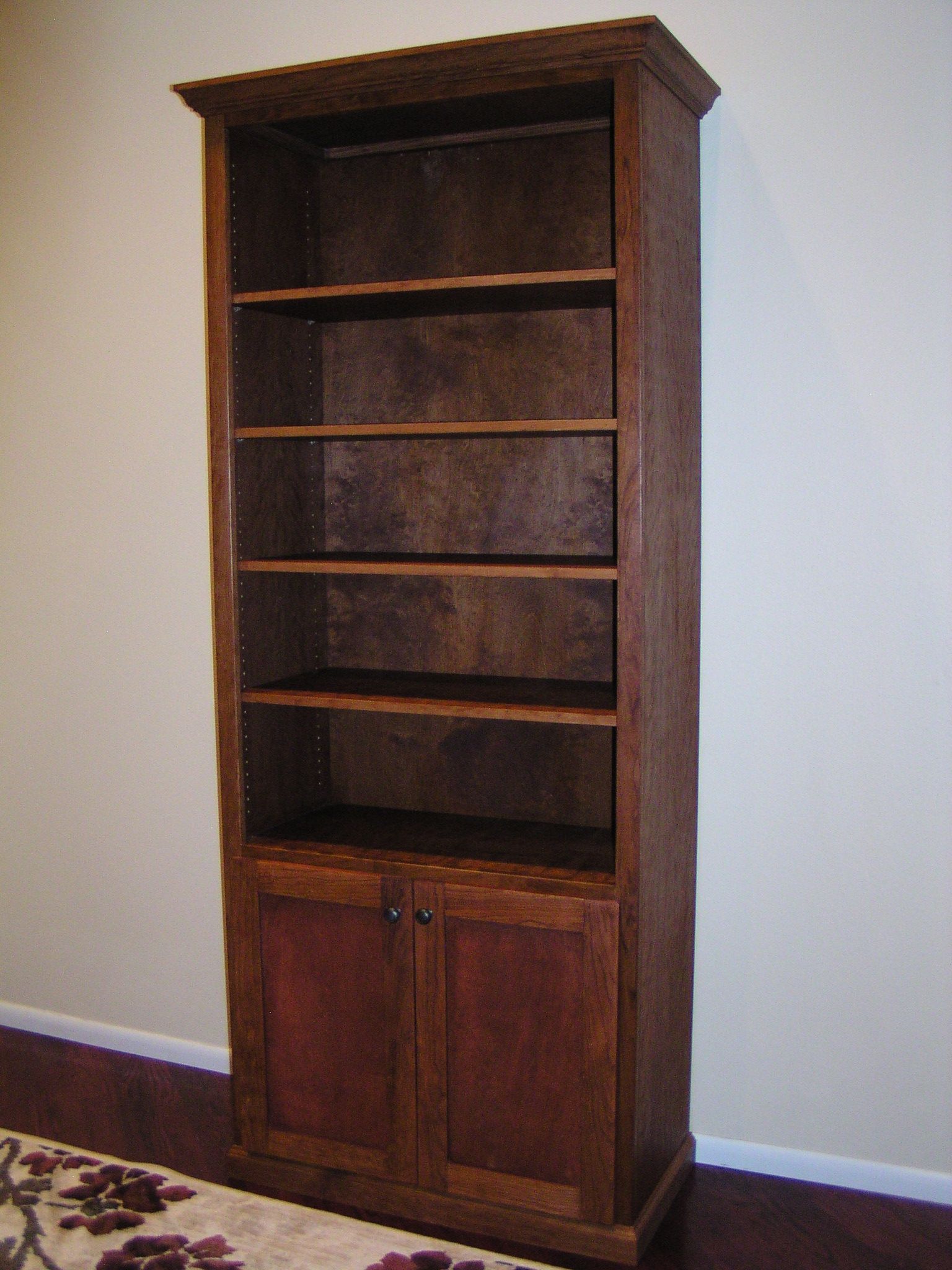 Furniture Twisted Oak Custom Woodworks Intended For Bookcase With Cabinet Base (Photo 9 of 15)