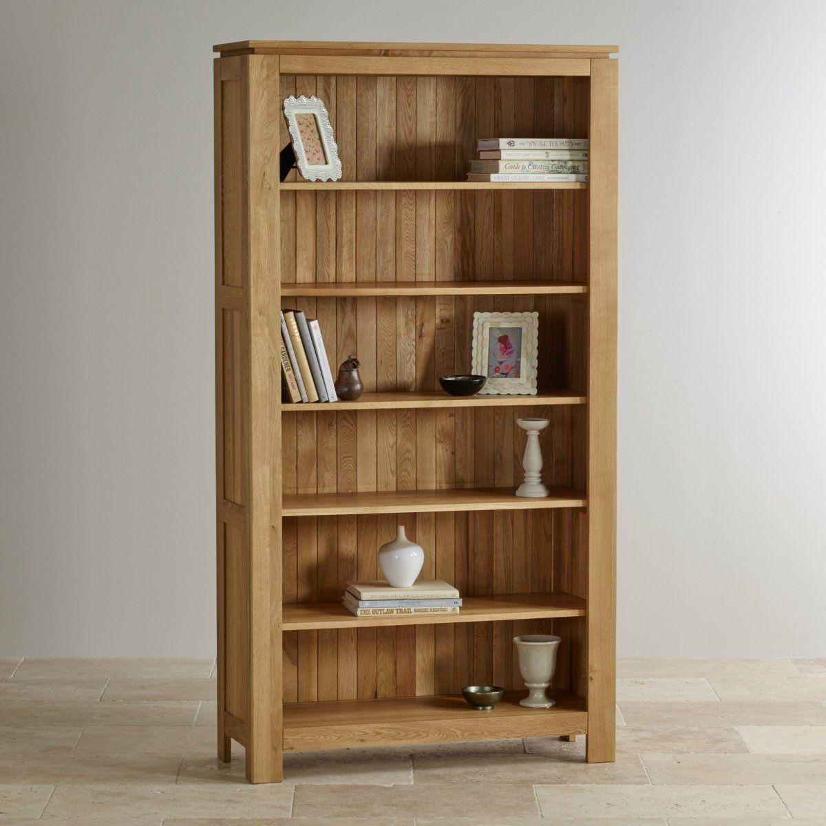 Galway Natural Solid Oak Bookcase Living Room Furniture With Regard To Oak Bookcase (Photo 77 of 264)