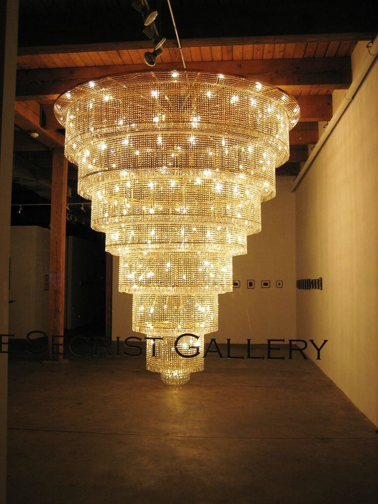 Giant Chandelier Carrie Secrist Gallery Chicago Flickr Throughout Giant Chandeliers (Photo 1 of 12)