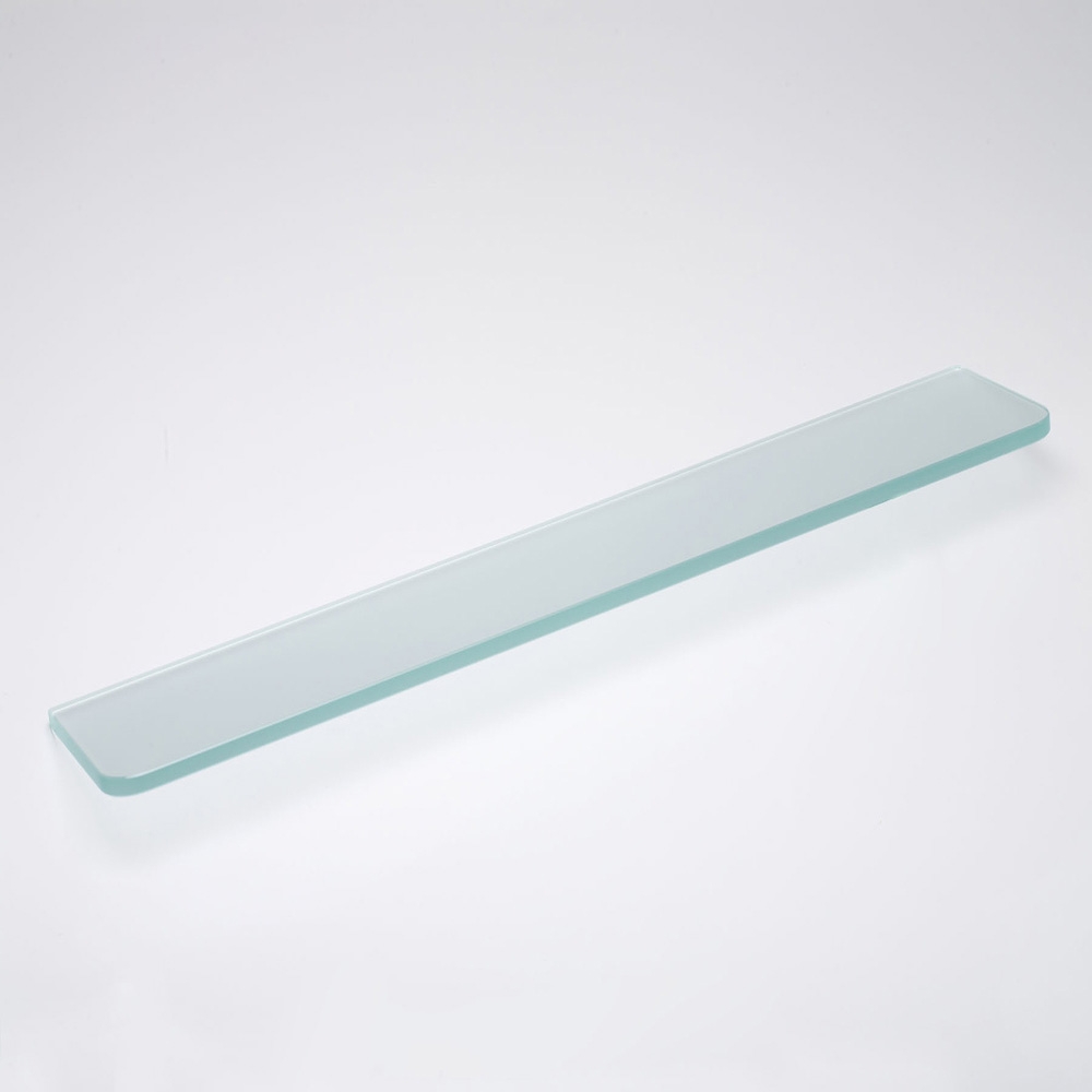 Glassline 16 X 5 Frosted Glass Shelf Fast Shipping Inside Frosted Glass Shelves (Photo 1 of 12)