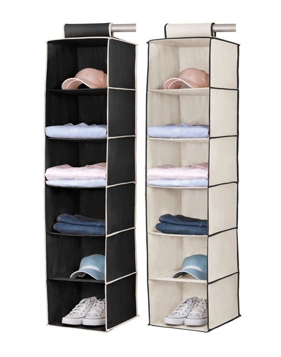 Hanging Closet Storage Roselawnlutheran Pertaining To Hanging Wardrobe Shelves (View 3 of 15)