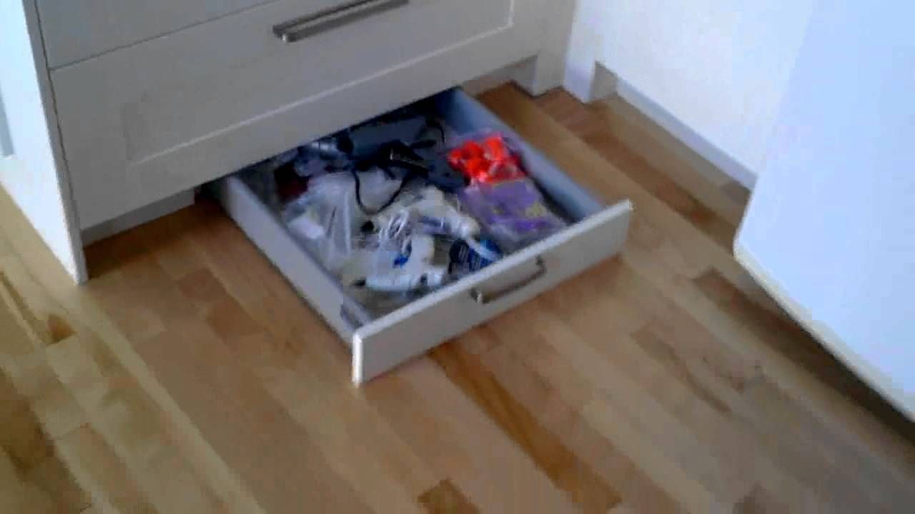 How To Build A Hidden Drawer In Toe Kick Youtube Throughout Plinth Drawers (View 14 of 15)
