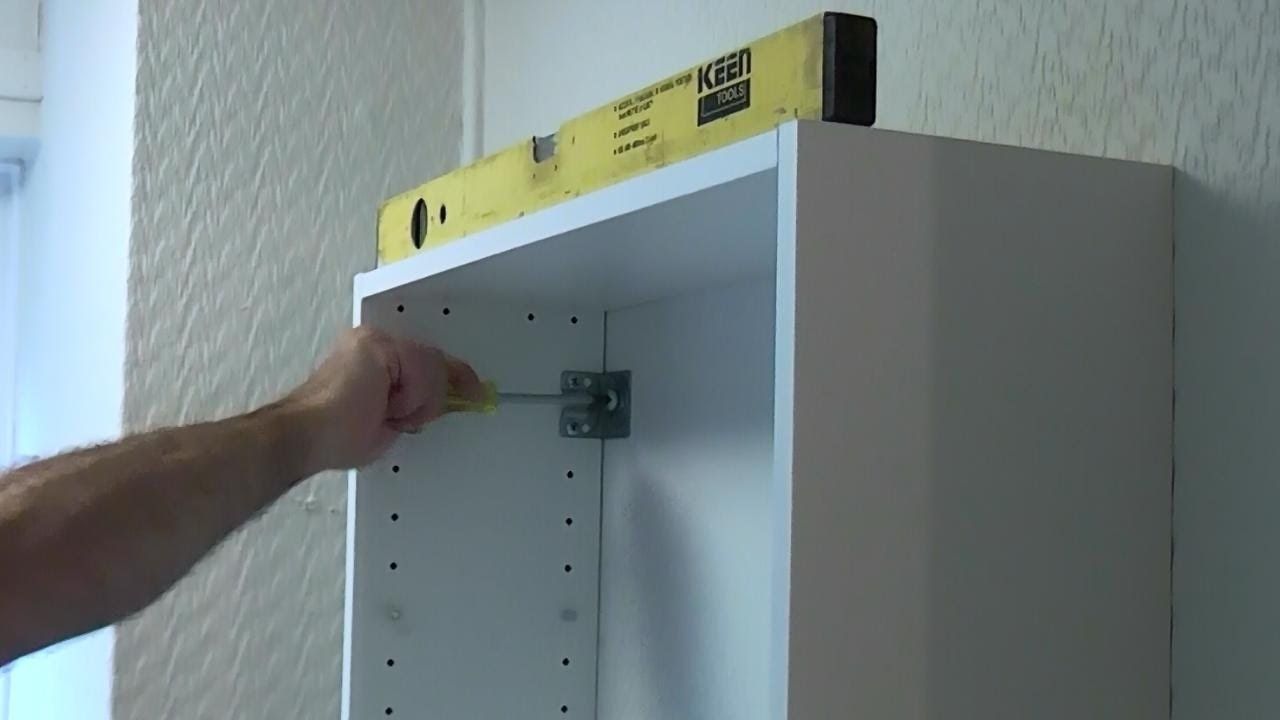 How To Install A Bathroom Cabinet On A Plasterboard Wall Youtube Throughout Shelves On Plasterboard Walls (View 11 of 12)