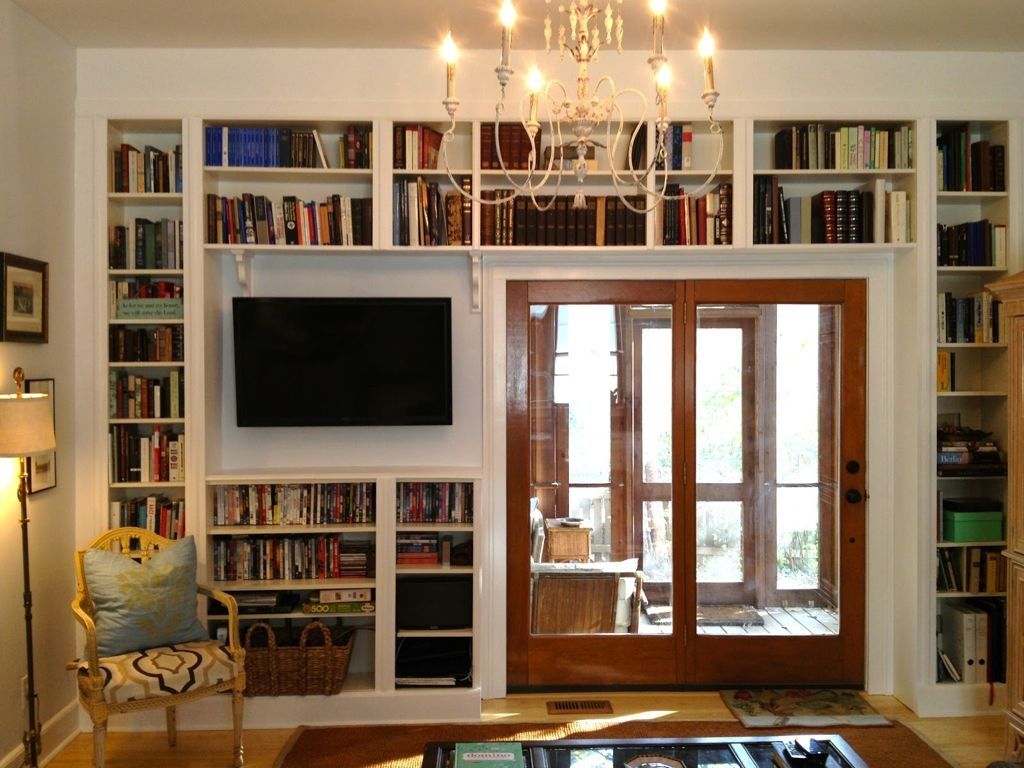 Interior Alluring Small Home Library Design Brown Area Rug White For Library Shelves For Home (Photo 11 of 15)