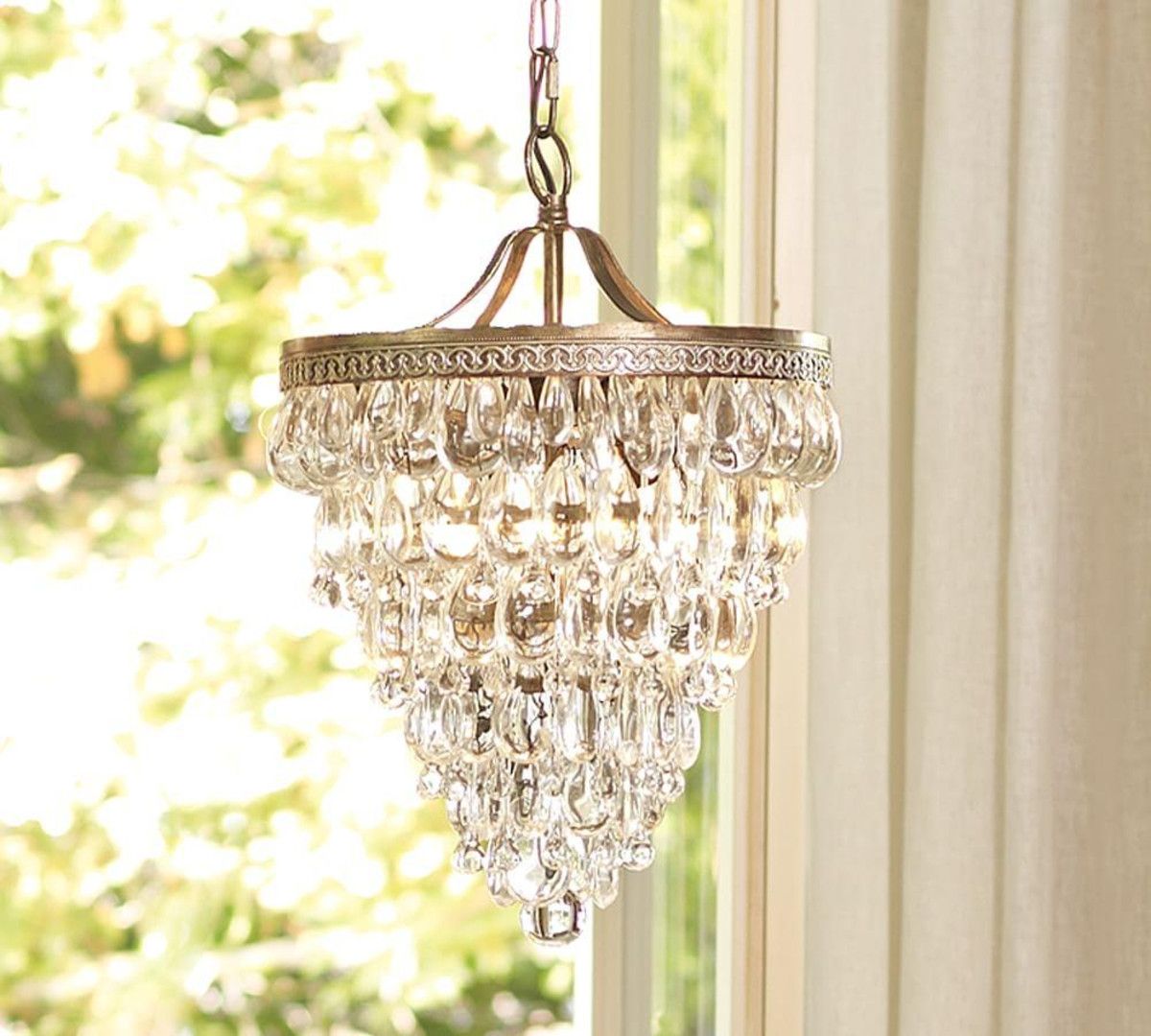 Interior Simple Glass Tube Froze Chandelier With Gold Shade Fileove Throughout Simple Glass Chandelier (View 8 of 12)