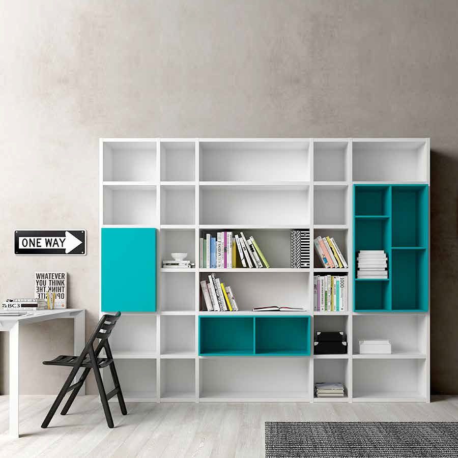 Italian Contemporary Design Library Unit Morassutti Custom With Free Standing Bookcase (Photo 55 of 264)