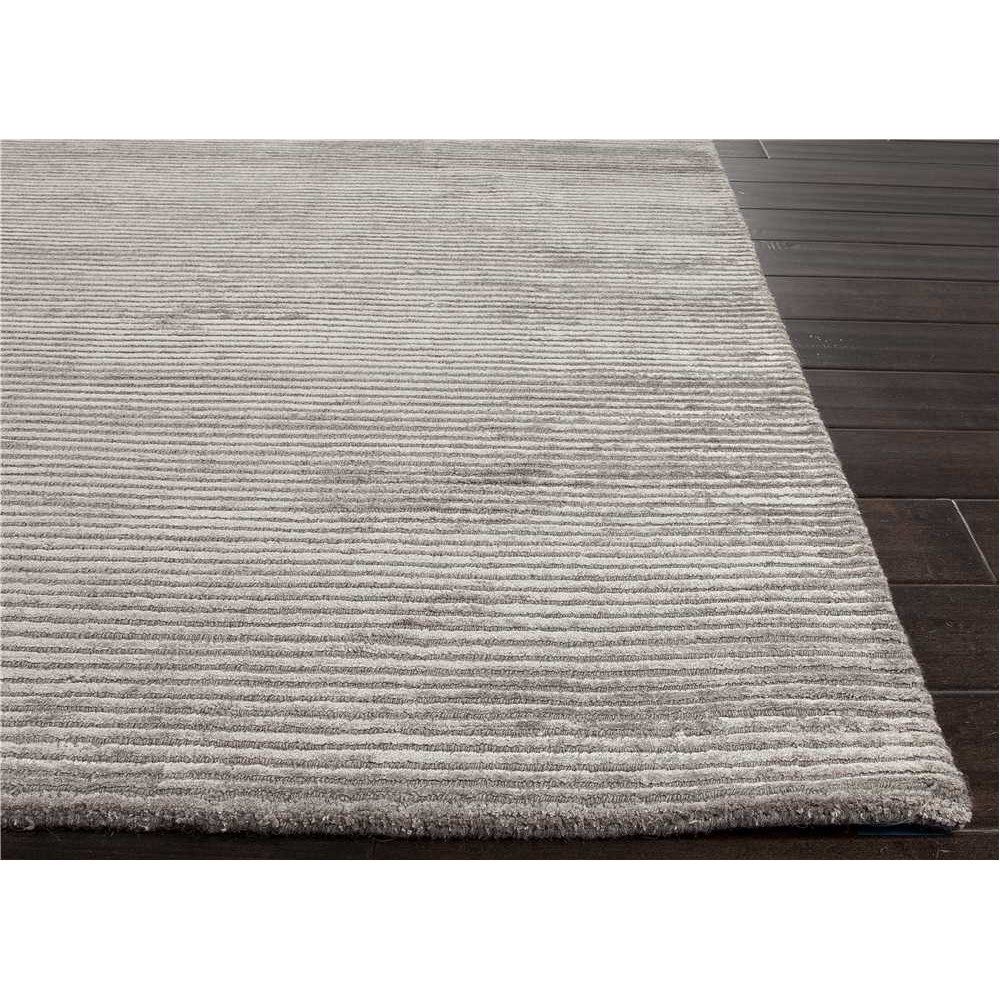 Jaipur Rug100 Basis Solid Wool And Silk Handloom Medium Gray Area Throughout Wool And Silk Area Rugs (Photo 157 of 264)