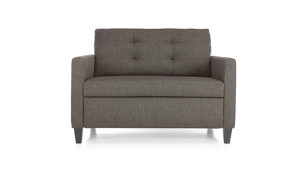 Karnes Twin Sleeper Sofa Chair Crate And Barrel Within Loveseat Twin Sleeper Sofas (View 11 of 15)