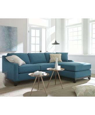 Keegan Fabric 2 Piece Sectional Sofa Furniture Macys Regarding Small 2 Piece Sectional Sofas (Photo 11 of 15)