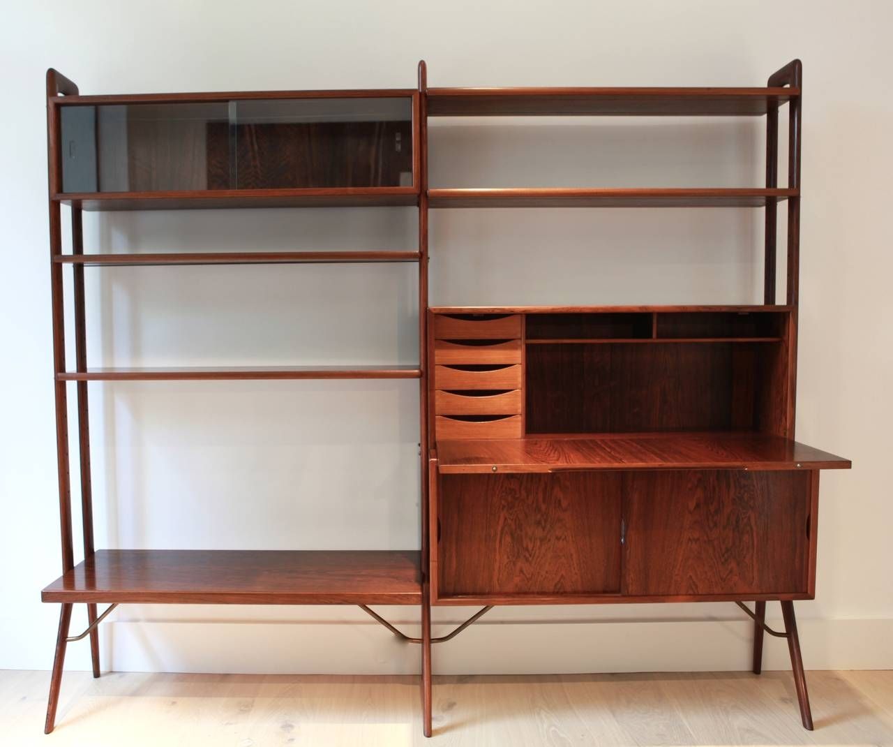 Kurt Ostervig Freestanding Rosewood Bookshelf At 1stdibs With Free Standing Bookcase (Photo 48 of 264)