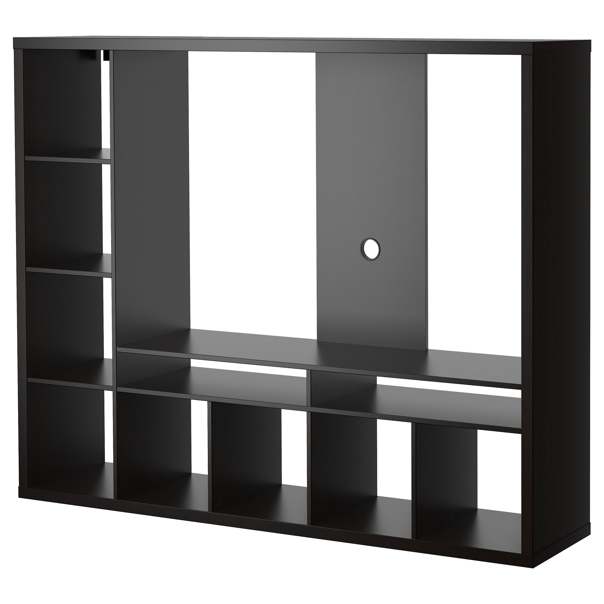 Lappland Tv Storage Unit Black Brown Ikea In Bookcase Tv Unit (View 8 of 15)