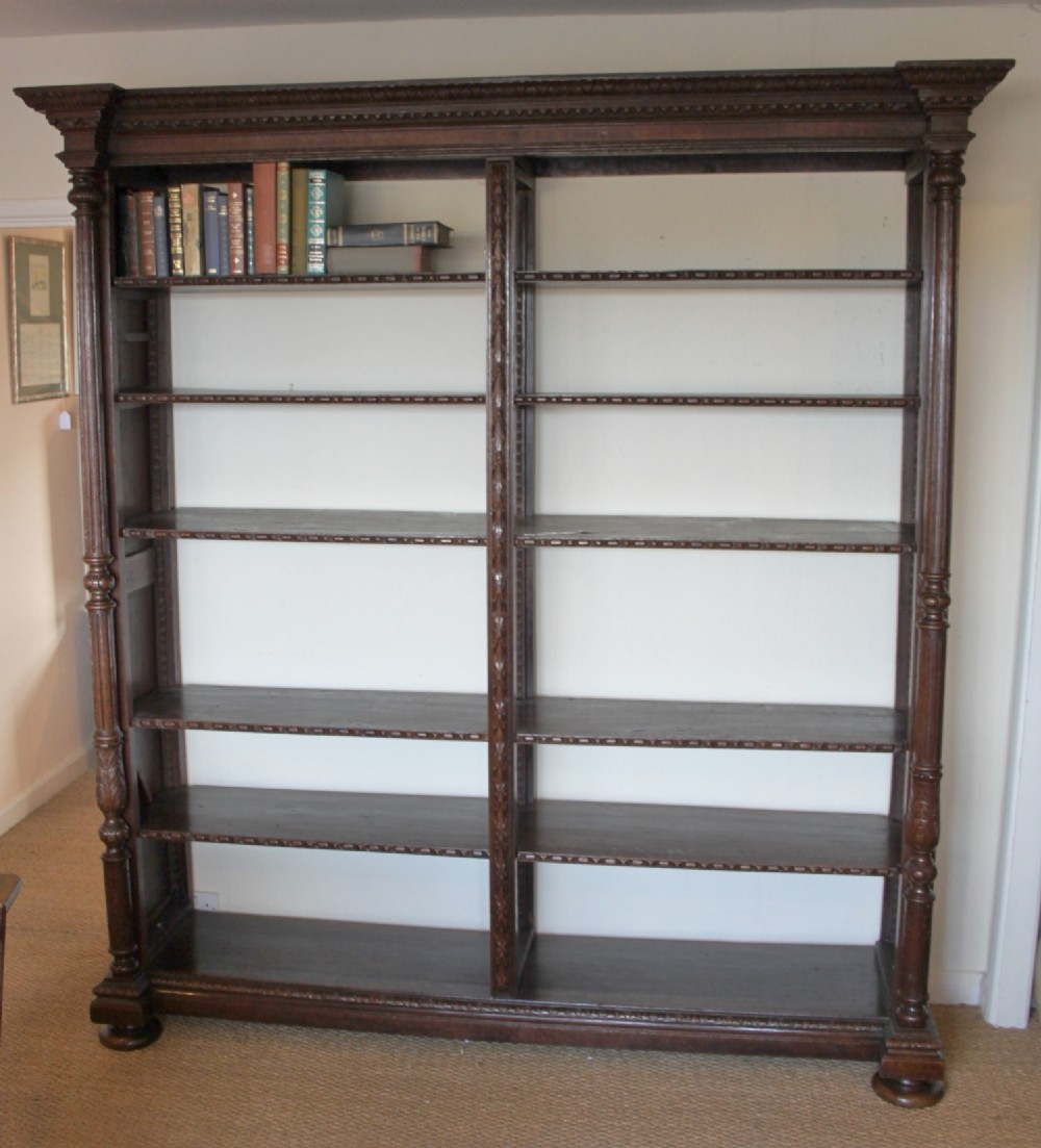 Large Oak Bookcase 334339 Sellingantiquescouk Intended For Large Bookcases (View 9 of 15)