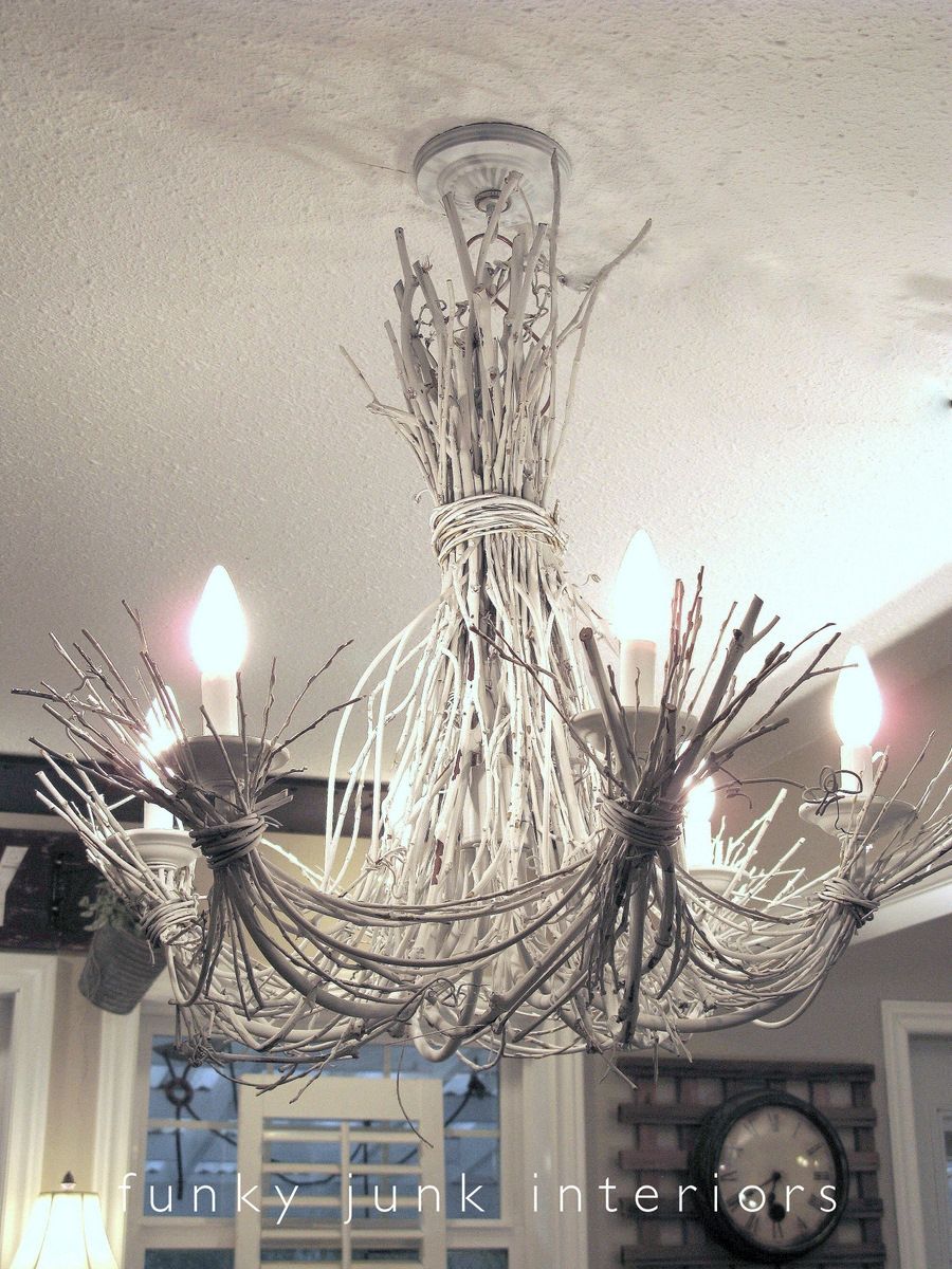 Lighting Up My Life With A White Twig Chandelierfunky Junk Interiors Intended For Funky Chandeliers (Photo 8 of 12)